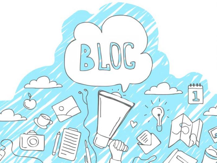 Graphic of blog with small images