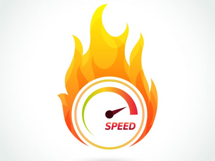 Vector image of speedometer